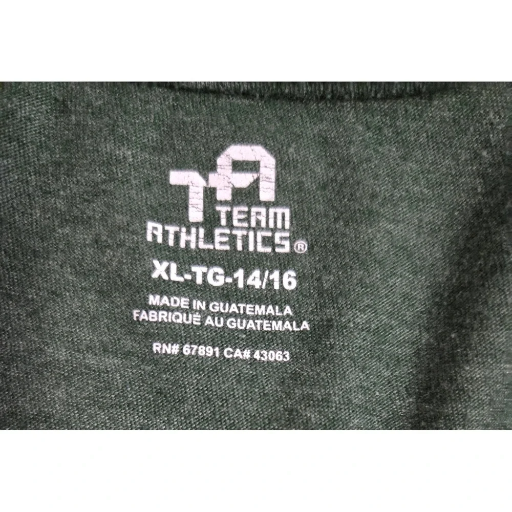 Team Athletics Oregon Go Ducks Kids XL 14/16 Green Heather Graphic T-Shirt